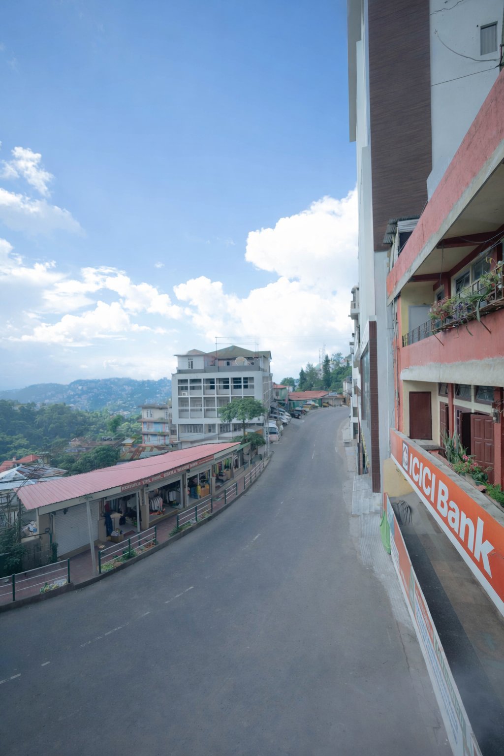 Aizawl city and hill view from the homestay